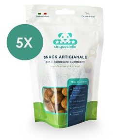 5 Snack artigianali con arancia e bacche di acai